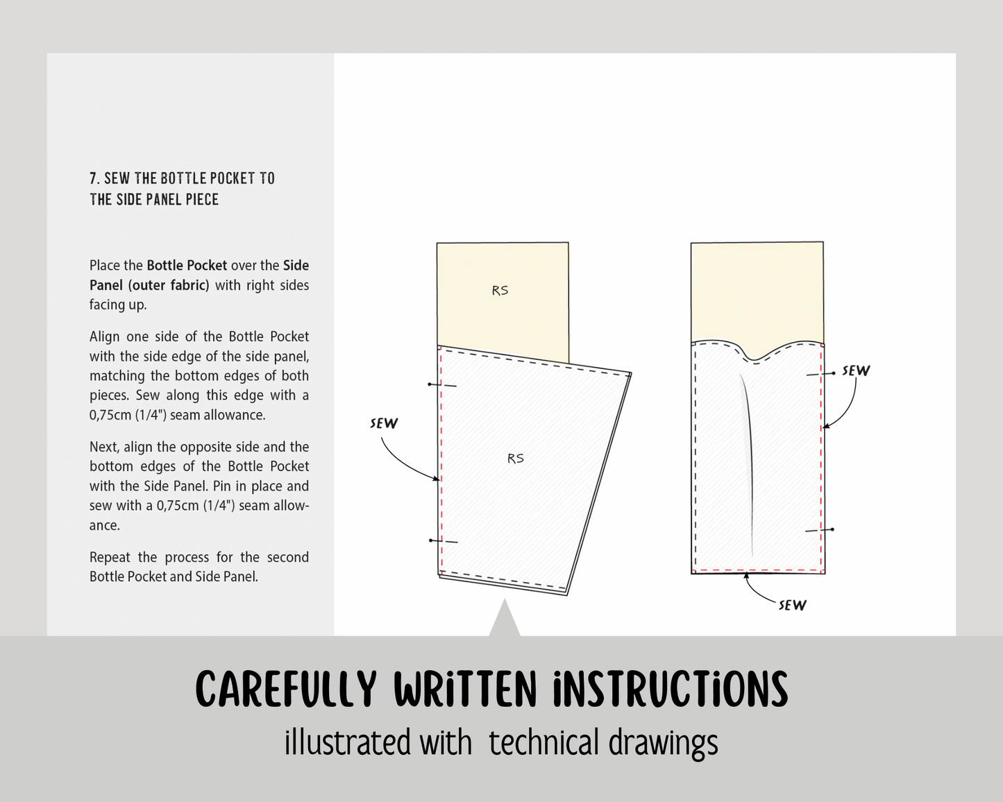 MARKET tote - sewing pattern