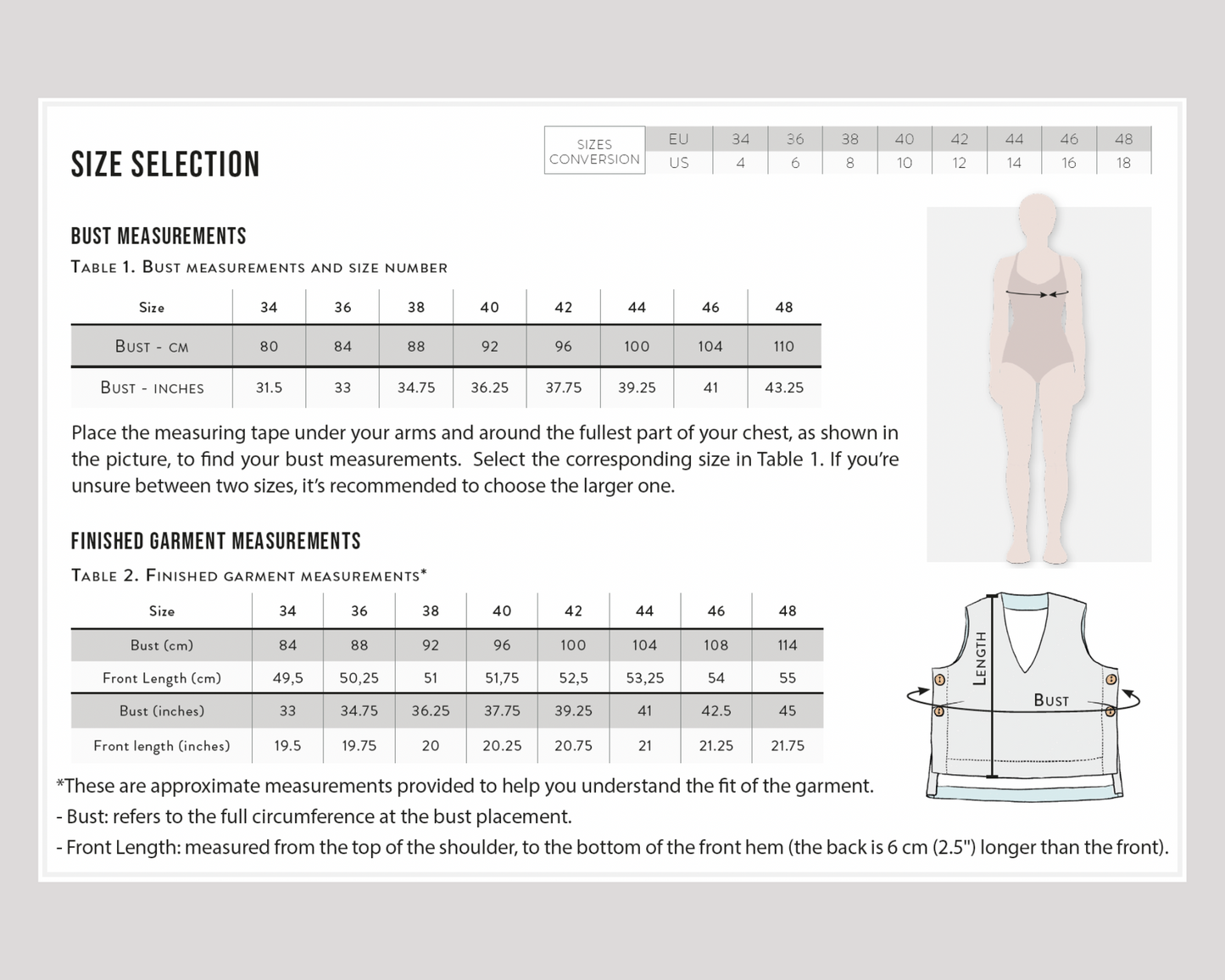 IDA side buttons top - sewing pattern