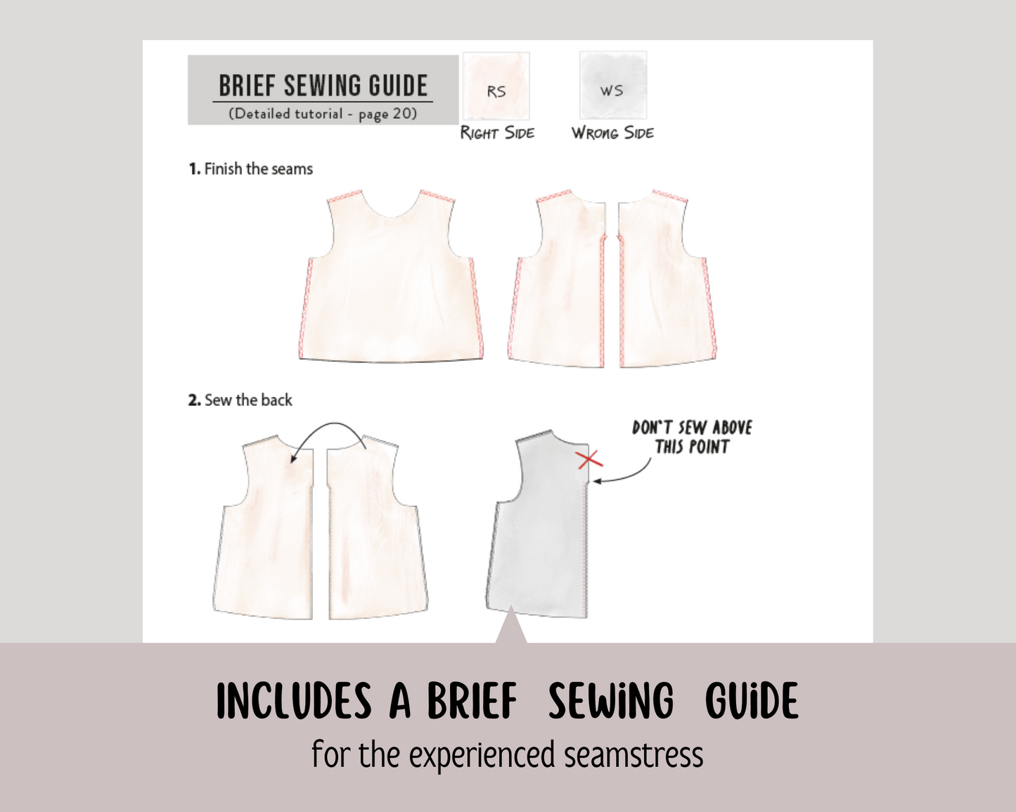 MAE tank top - sewing pattern