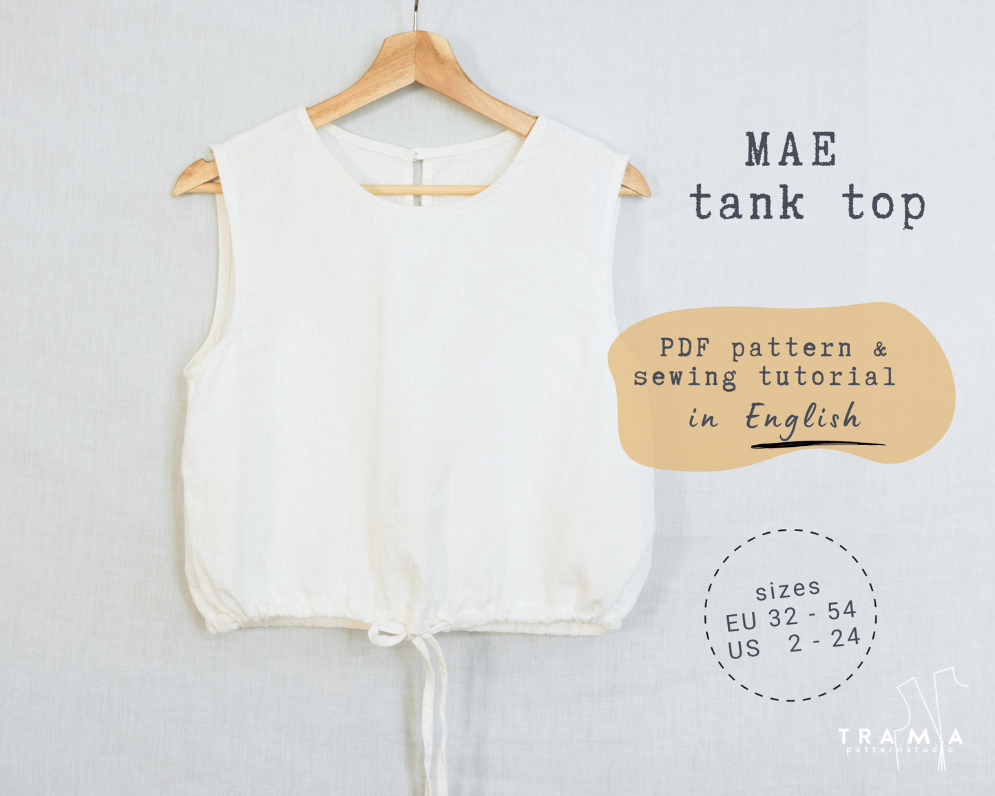 MAE tank top - sewing pattern