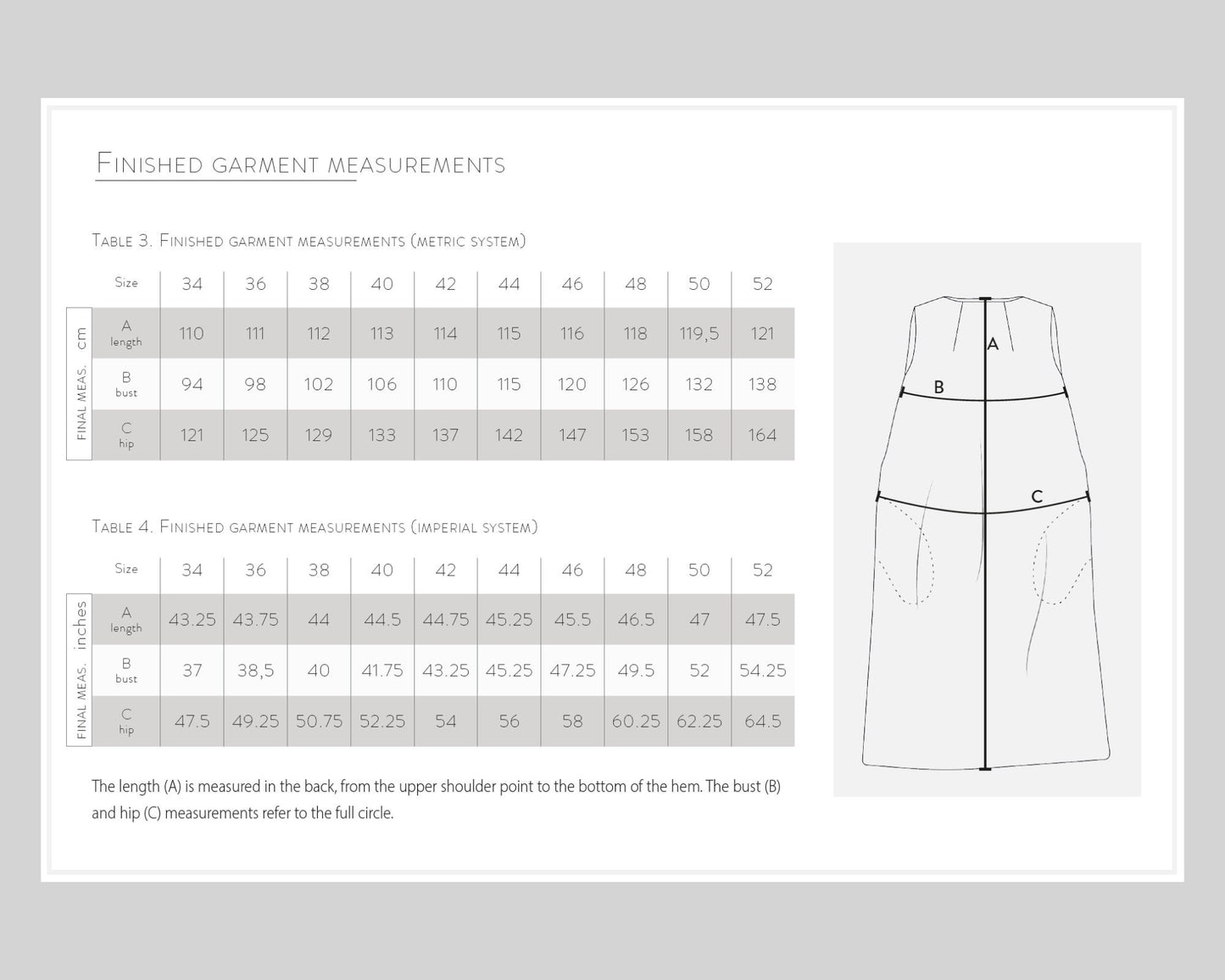 NOA Oversize Dress - sewing pattern