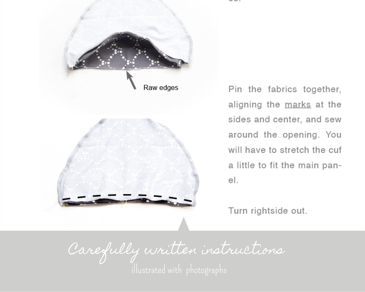 KNOT baby hat - sewing pattern