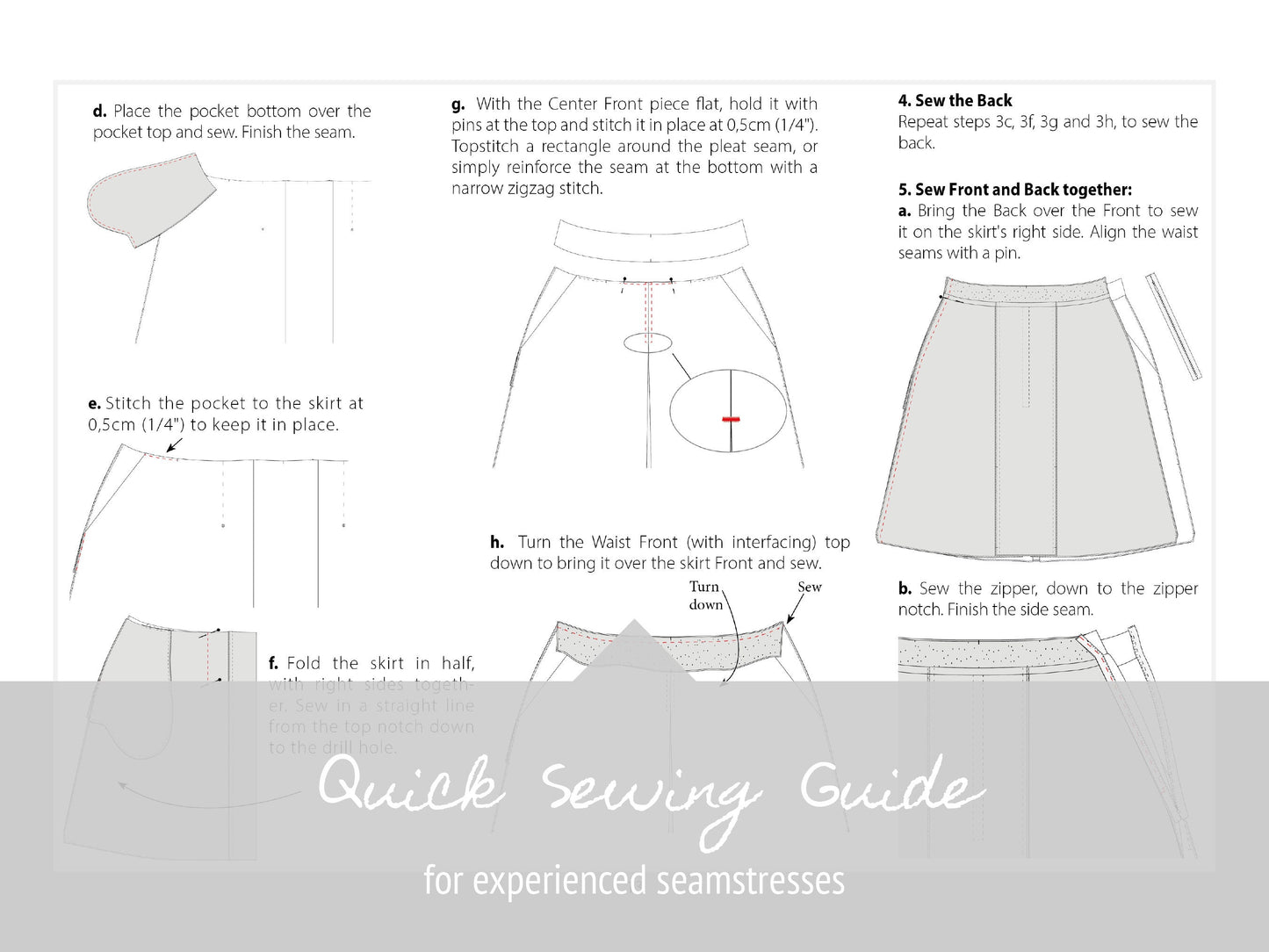 EMILY skirt - sewing pattern
