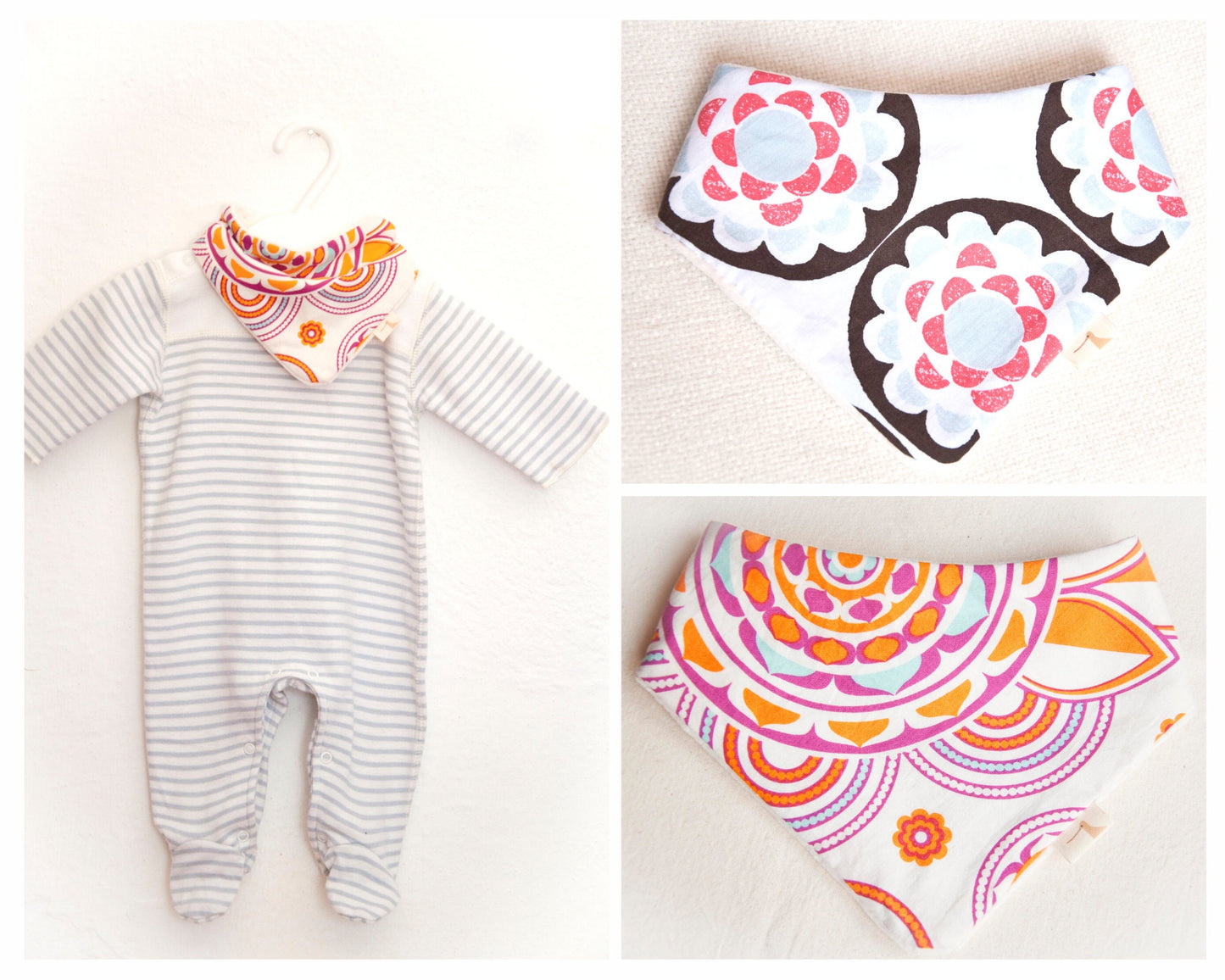 BANDANA baby bib - sewing pattern