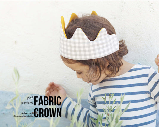 CROWN Fabric accessory - sewing pattern