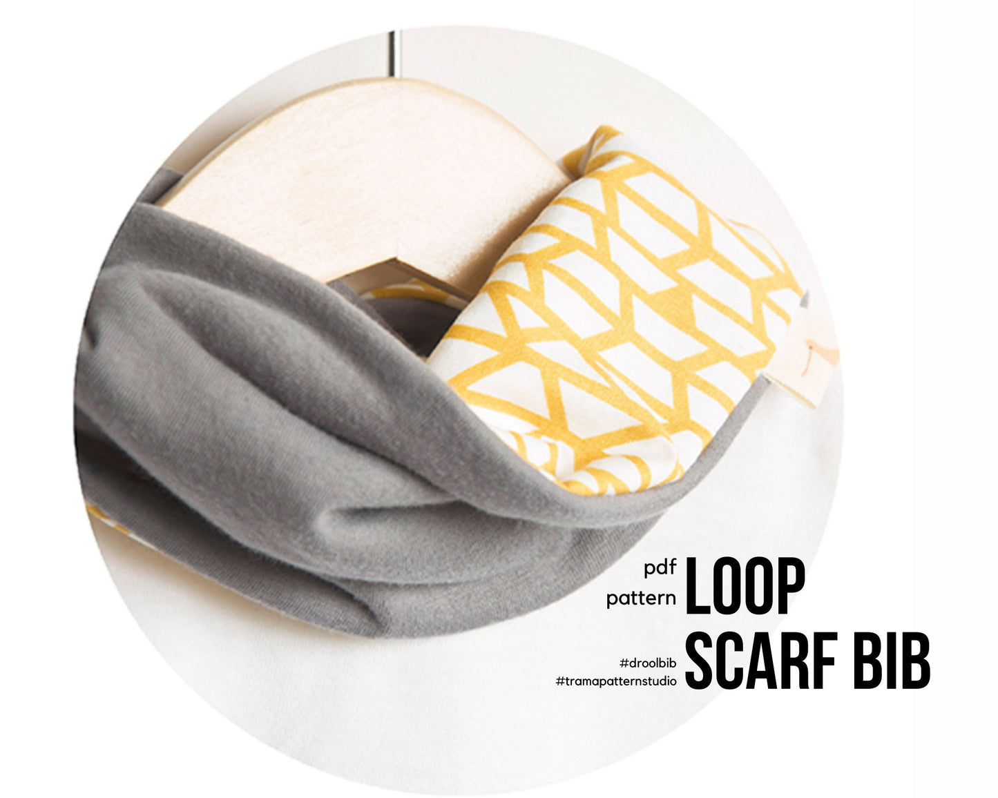 LOOP Baby scarf bib - sewing pattern