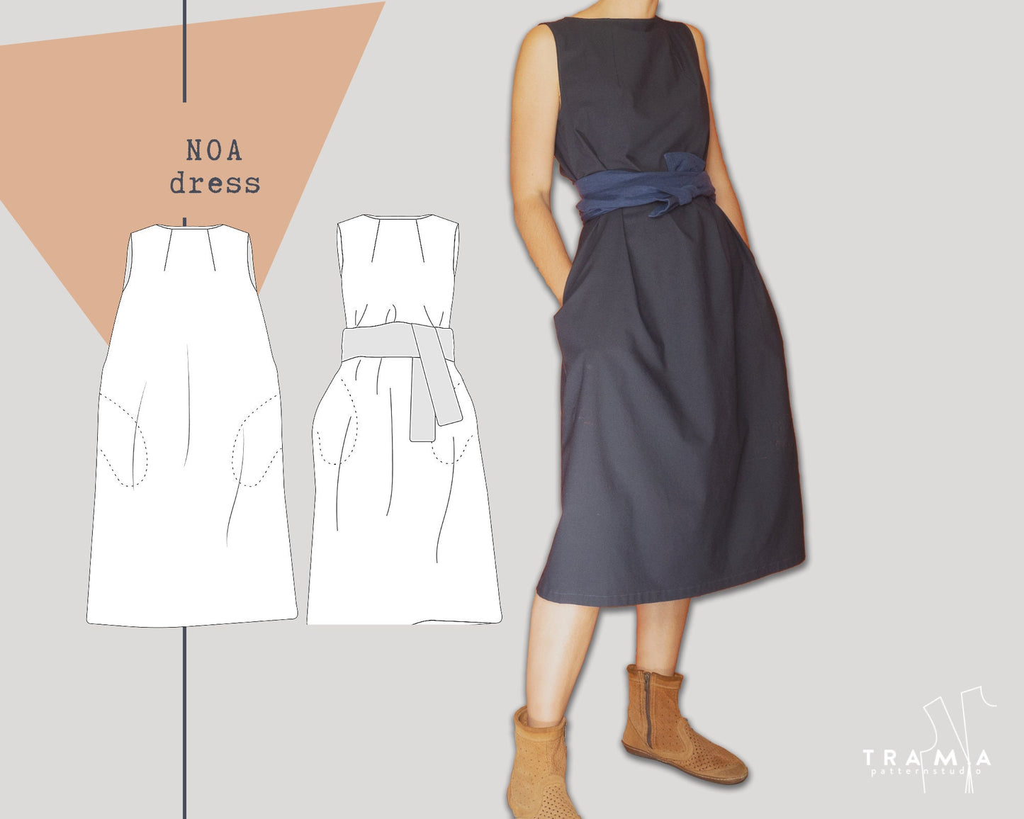 NOA Oversize Dress - sewing pattern