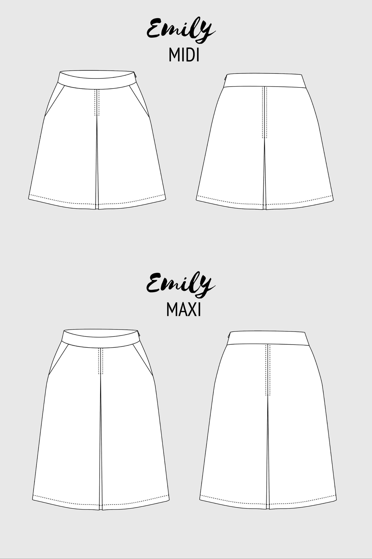 EMILY skirt - sewing pattern